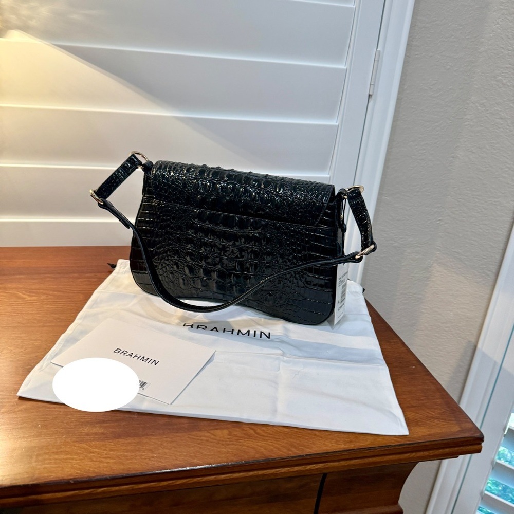 Brahmin Nerida Handbag
Black, Crocodile Embossed - FIRM - Picture 7 of 8